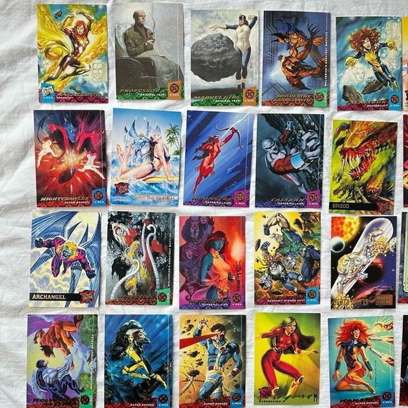 Mixed Vintage Lot 24 Marvel X-Men ‘95 Fleer Ultra Trading Collector Cards Good C - Picture 11 of 13